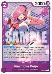 Vinsmoke Reiju (068) - Wings of the Captain Pre-Release Cards - C - OP06-068