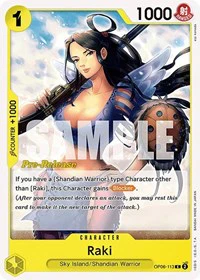 Raki - Wings of the Captain Pre-Release Cards - C - OP06-113