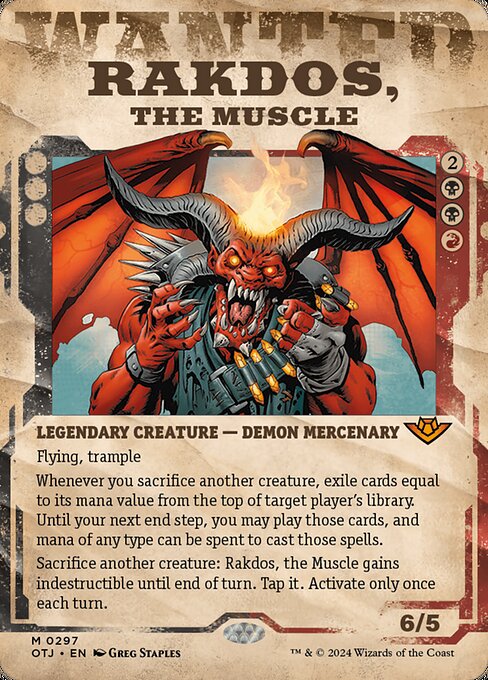 Rakdos, the Muscle (Showcase) - Outlaws of Thunder Junction - M - 297