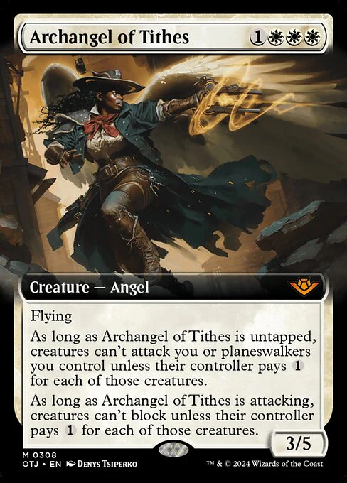 Archangel of Tithes (Extended Art) - Outlaws of Thunder Junction - M - 308