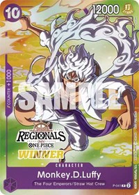 Monkey.D.Luffy (041) (Online Regional 2024 Vol. 2) [Winner] - One Piece Promotion Cards - PR - P-041