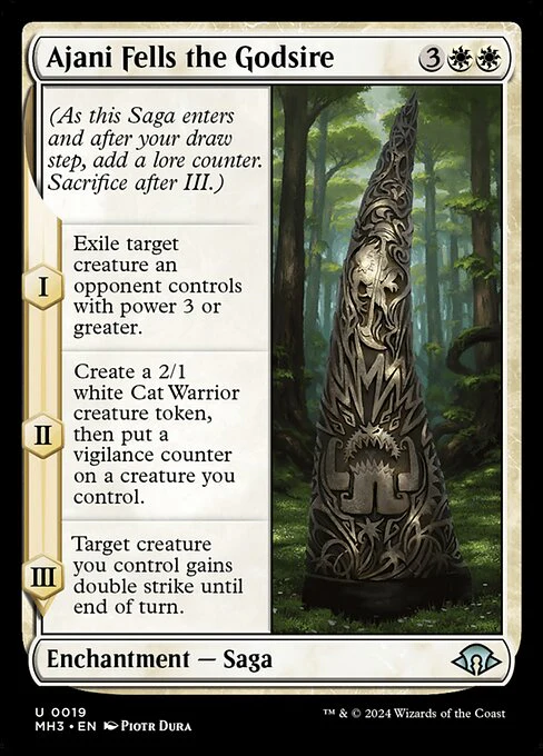 Ajani Fells the Godsire - Modern Horizons 3 - U - 19