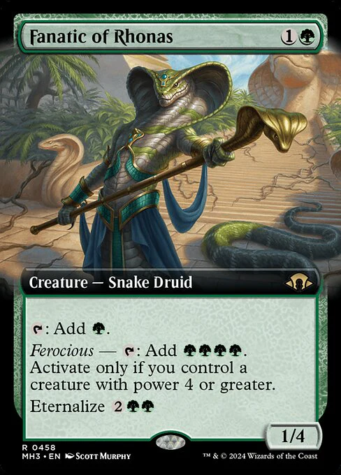 Fanatic of Rhonas (Extended Art) - Modern Horizons 3 - R - 458