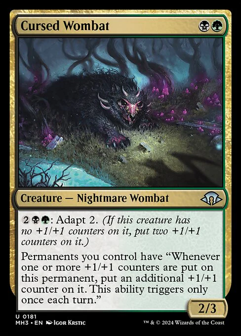 Cursed Wombat - Modern Horizons 3 - U - 181