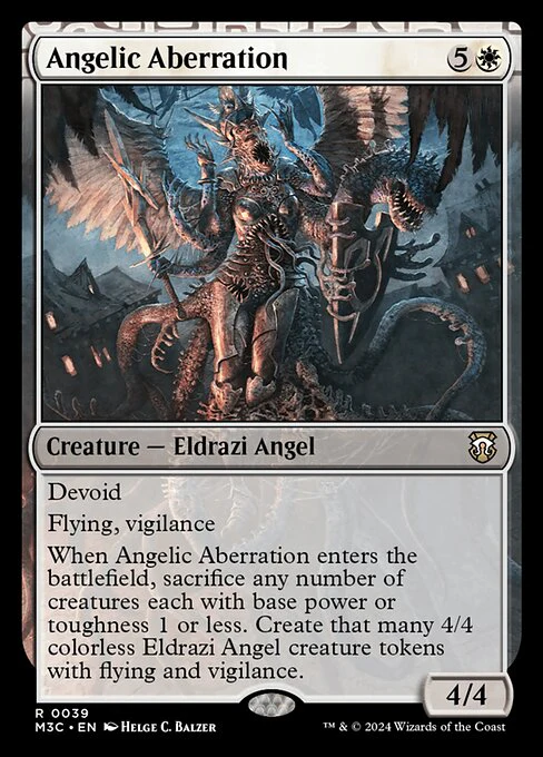Angelic Aberration (Ripple Foil) - Commander: Modern Horizons 3 - R - 39