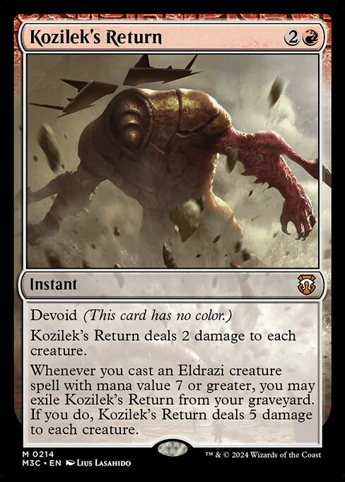 Kozilek's Return (Ripple Foil) - Commander: Modern Horizons 3 - M - 214