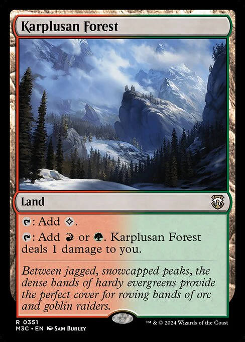 Karplusan Forest (Ripple Foil) - Commander: Modern Horizons 3 - R - 351