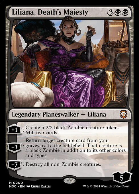 Liliana, Death's Majesty (Ripple Foil) - Commander: Modern Horizons 3 - M - 200