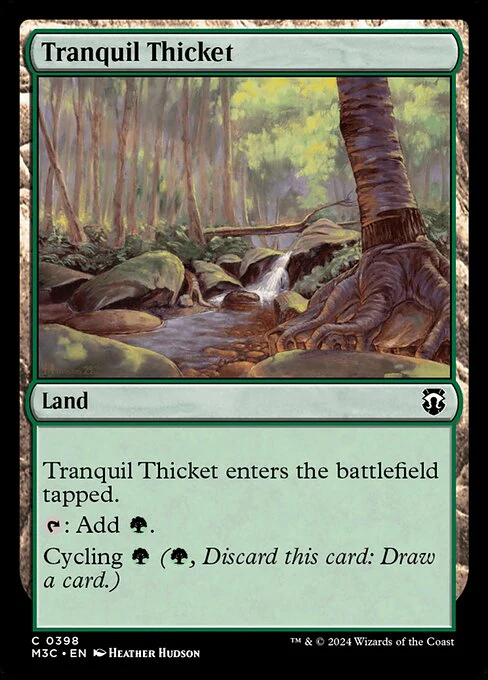 Tranquil Thicket (Ripple Foil) - Commander: Modern Horizons 3 - C - 398