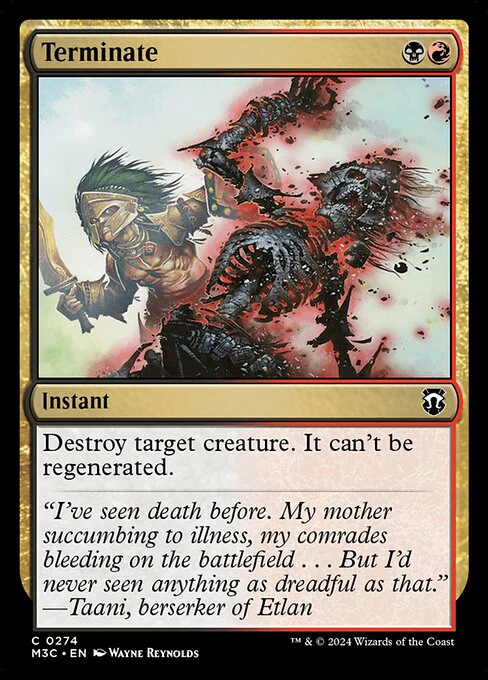 Terminate (Ripple Foil) - Commander: Modern Horizons 3 - U - 274