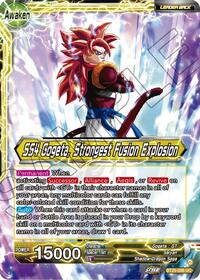 SS4 Son Goku & SS4 Vegeta // SS4 Gogeta, Strongest Fusion Explosion - Legend of the Dragon Balls - Uncommon - BT25-098