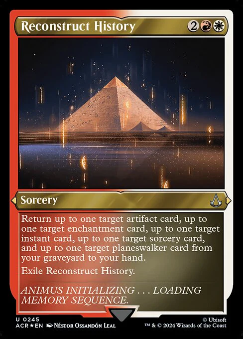 Reconstruct History (Foil Etched) - Universes Beyond: Assassin's Creed - U - 245