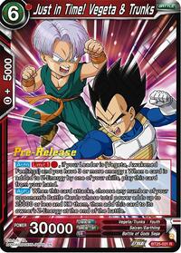 Just in Time! Vegeta & Trunks - Legend of the Dragon Balls Pre-Release Cards - Rare - BT25-031