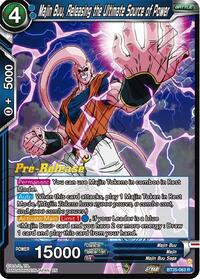 Majin Buu, Releasing the Ultimate Source of Power - Legend of the Dragon Balls Pre-Release Cards - Rare - BT25-063
