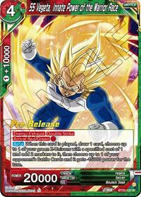 SS Vegeta, Innate Power of the Warrior Race - Legend of the Dragon Balls Pre-Release Cards - Rare - BT25-127