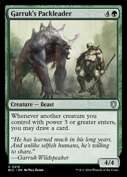 Garruk's Packleader - Commander: Bloomburrow - U - 218