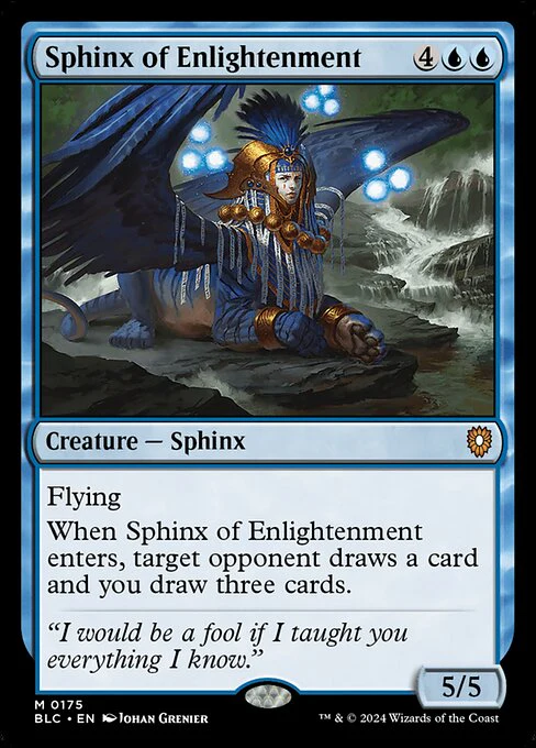 Sphinx of Enlightenment - Commander: Bloomburrow - M - 175