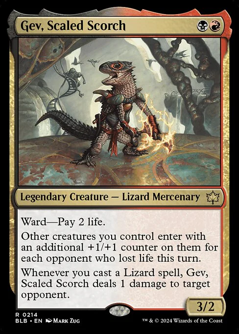 Gev, Scaled Scorch - Promo Pack: Bloomburrow - R - 214