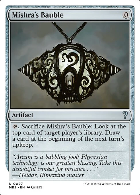 Mishra's Bauble (White Border) - Mystery Booster 2 - U - 97