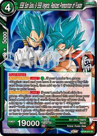 SSB Son Goku & SSB Vegeta, Realized Premonition of Fusion - Ultimate Advent - Rare - BT26-071