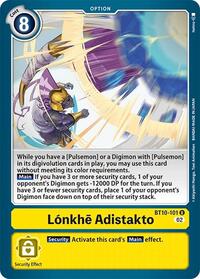 Lonkhe Adistakto - Xros Encounter - Uncommon - BT10-101 U