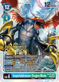 Imperialdramon: Dragon Mode (2024 Regionals Champion) - Beginning Observer - Promo - BT16-028 R