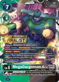 MegaGargomon ACE (2024 Regionals Finalist) - Starter Deck 17: Double Typhoon Advanced Deck Set - Promo - ST17-08 SR