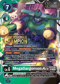 MegaGargomon ACE (2024 Regionals Champion) - Starter Deck 17: Double Typhoon Advanced Deck Set - Promo - ST17-08 SR
