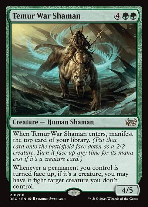 Temur War Shaman - Commander: Duskmourn: House of Horror - R - 200