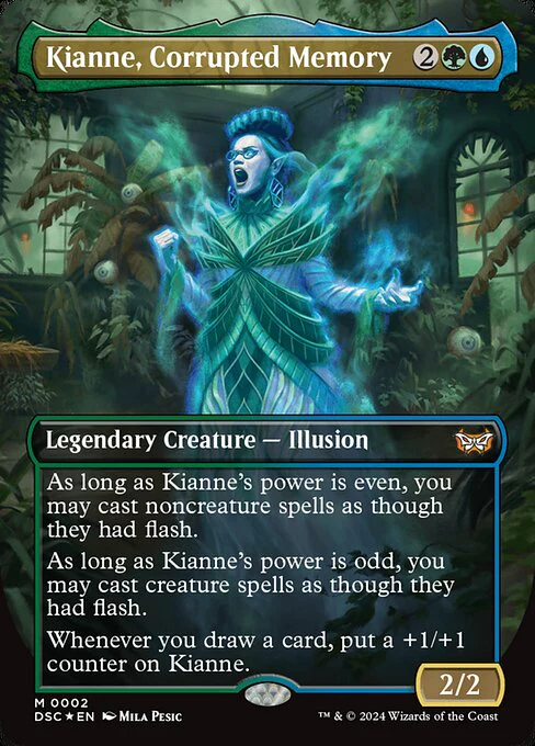 Kianne, Corrupted Memory (Borderless) - Commander: Duskmourn: House of Horror - M - 2