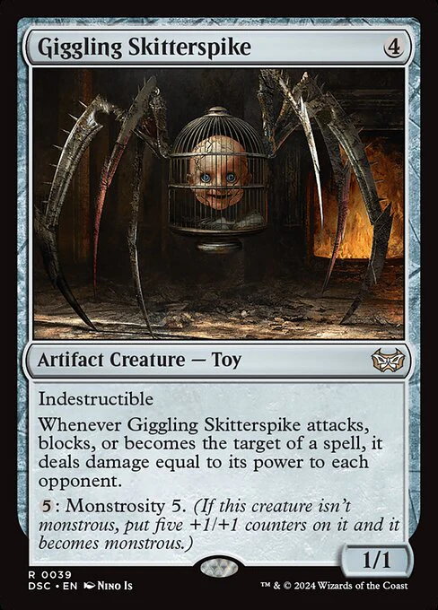 Giggling Skitterspike - Commander: Duskmourn: House of Horror - R - 39