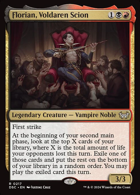 Florian, Voldaren Scion - Commander: Duskmourn: House of Horror - R - 217