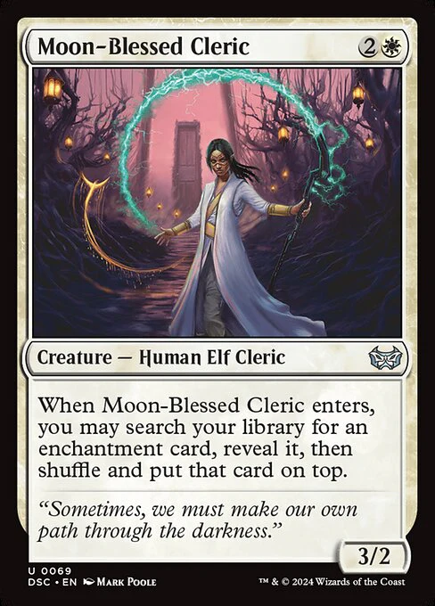 Moon-Blessed Cleric - Commander: Duskmourn: House of Horror - U - 69