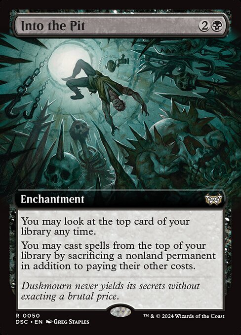Into the Pit (Extended Art) - Commander: Duskmourn: House of Horror - R - 50