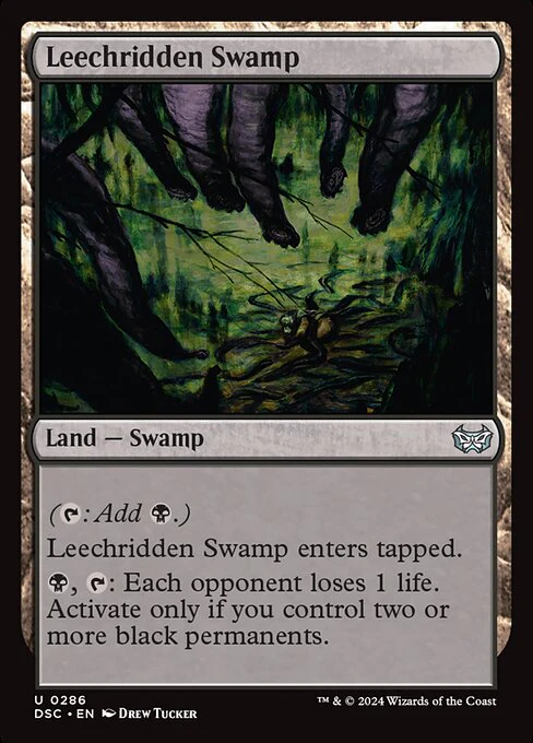 Leechridden Swamp - Commander: Duskmourn: House of Horror - U - 286
