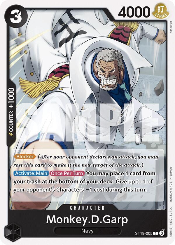 Monkey.D.Garp - Starter Deck 19: BLACK Smoker - C - ST19-005