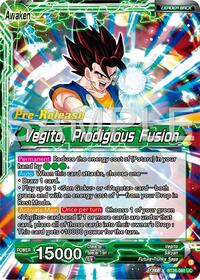 Son Goku & Vegeta // Vegito, Prodigious Fusion - Ultimate Advent Pre-Release Cards - Uncommon - BT26-060