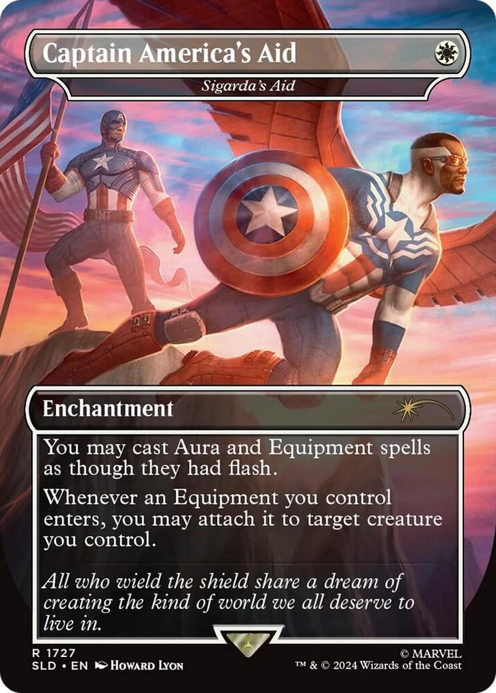 Captain America's Aid - Sigarda's Aid (Rainbow Foil) - Secret Lair Drop Series - R - 1727