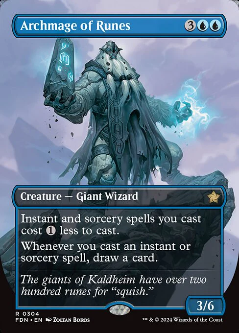Archmage of Runes (Borderless) - Foundations - R - 304