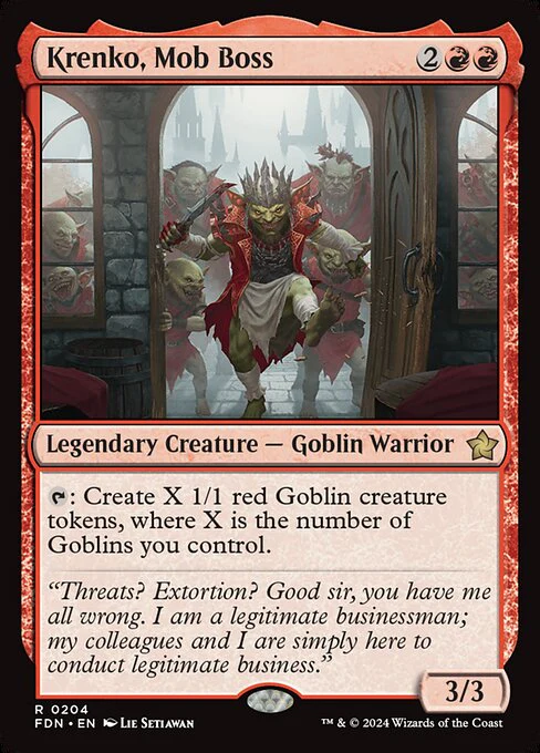 Krenko, Mob Boss - Foundations - R - 204