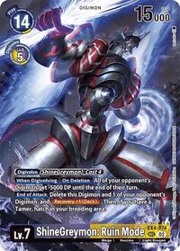 ShineGreymon: Ruin Mode (Alternate Art) - Special Limited Set - Secret Rare - EX4-074 SEC