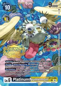 PlatinumNumemon (Championship 2024 Gold Stamp Card Set) - Blast Ace - Rare - BT14-066 R
