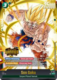 Son Goku - FP-034 (Release Event Winner) - Fusion World Promotion Cards and Packs - Promo - FP-034