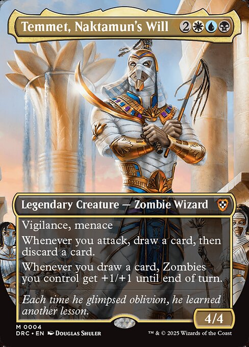 Temmet, Naktamun's Will (Borderless) - Commander: Aetherdrift - M - 4