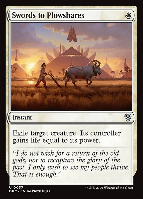 Swords to Plowshares - Commander: Aetherdrift - U - 37