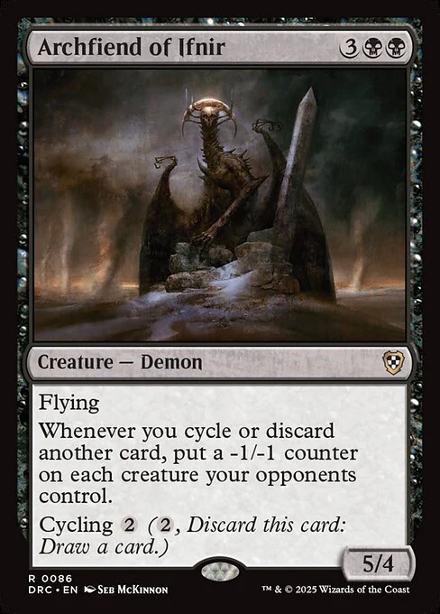 Archfiend of Ifnir - Commander: Aetherdrift - R - 86