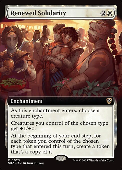 Renewed Solidarity (Extended Art) - Commander: Aetherdrift - R - 23
