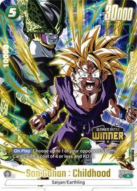 Son Gohan : Childhood - FB01-089 (Ultimate Battle Winner) - Tournament and Championship Promos - Rare - FB01-089