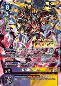 Rhihimon (2025 Regionals Finalist) - Release Special Booster 2.0 - Uncommon - BT18-081 U