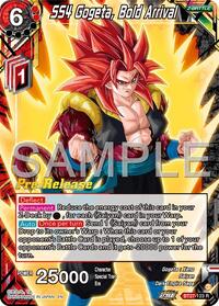SS4 Gogeta, Bold Arrival - History of Z Pre-Release Cards - Rare - BT27-123